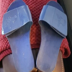 Calvin Klein Blue Slide Sandals Minimalist Design